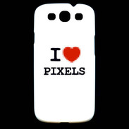 Coque Samsung Galaxy S3 I love Pixels