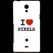 Coque Sony Xperia T I love Pixels