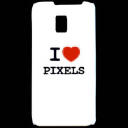 Coque LG P990 I love Pixels