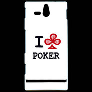 Coque Sony Xperia U I love Poker Club