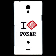 Coque Sony Xperia T I love Poker Diamond