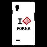 Coque LG Optimus L9 I love Poker Diamond