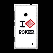 Coque Nokia Lumia 520 I love Poker Diamond