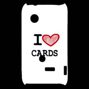 Coque Sony Xperia Typo I love Poker Heart