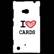 Coque Nokia Lumia 720 I love Poker Heart