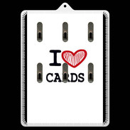 Porte clés I love Poker Heart
