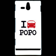 Coque Sony Xperia U I love Popo