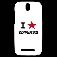 Coque HTC One SV I love Revolution