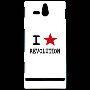 Coque Sony Xperia U I love Revolution