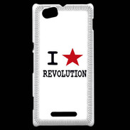 Coque Sony Xperia M I love Revolution
