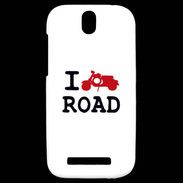 Coque HTC One SV I love Road