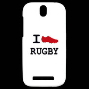Coque HTC One SV I love Rugby