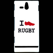Coque Sony Xperia U I love Rugby
