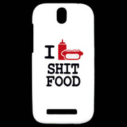 Coque HTC One SV I love Shit Food