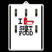 Porte clés I love Shit Food