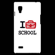 Coque LG Optimus L9 I love School