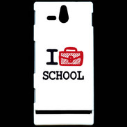 Coque Sony Xperia U I love School
