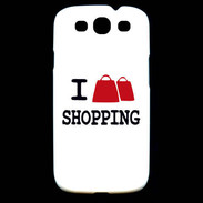 Coque Samsung Galaxy S3 I love Shopping