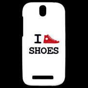 Coque HTC One SV I love Shoes