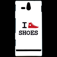 Coque Sony Xperia U I love Shoes