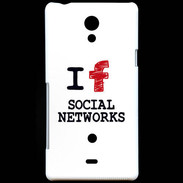 Coque Sony Xperia T I love Social Net