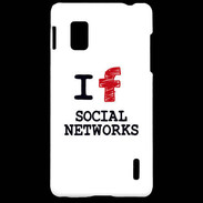 Coque LG Optimus G I love Social Net