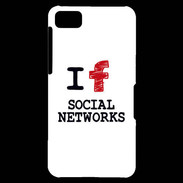 Coque Blackberry Z10 I love Social Net