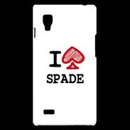 Coque LG Optimus L9 I love Spade