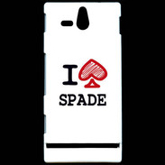 Coque Sony Xperia U I love Spade