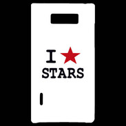 Coque LG Optimus L7 I love Stars