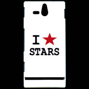 Coque Sony Xperia U I love Stars