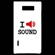Coque LG Optimus L7 I love Sound