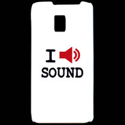 Coque LG P990 I love Sound