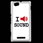 Coque Sony Xperia M I love Sound