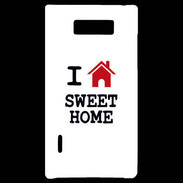 Coque LG Optimus L7 I love Sweet Home
