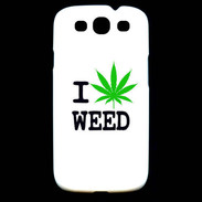 Coque Samsung Galaxy S3 I love Weed