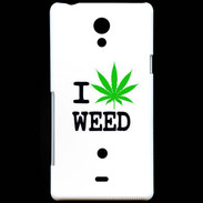 Coque Sony Xperia T I love Weed
