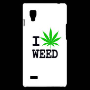 Coque LG Optimus L9 I love Weed