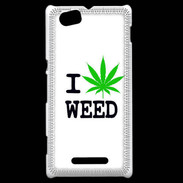 Coque Sony Xperia M I love Weed