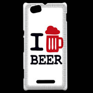 Coque Sony Xperia M I love Beer