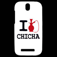 Coque HTC One SV I love Chicha