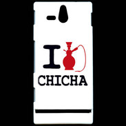 Coque Sony Xperia U I love Chicha