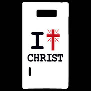 Coque LG Optimus L7 i love Christ