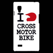Coque LG Optimus L9 i love Cross Motor