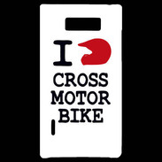 Coque LG Optimus L7 i love Cross Motor