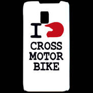 Coque LG P990 i love Cross Motor