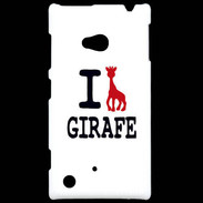 Coque Nokia Lumia 720 I love Girafe