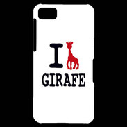 Coque Blackberry Z10 I love Girafe