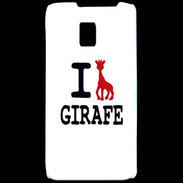 Coque LG P990 I love Girafe