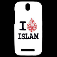 Coque HTC One SV I love Islam